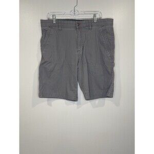 Weatherproof Ripstop Fabric Chino Shorts Men 34 Gray Pockets‎ Stretch Gorpcore